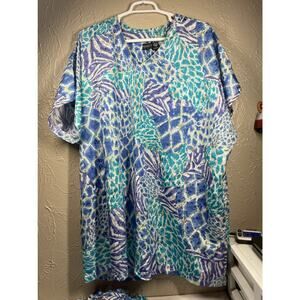 Naqui New York 1980’s‎ Caftan House Dress pants plus size 1X